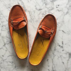 Cole Haan Orange Slide Loafers